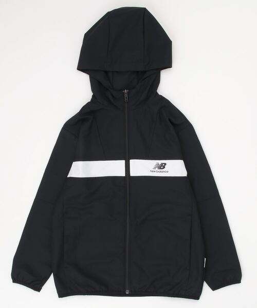 NEW BALANCE(ニューバランス)の「ウインドジャケット 裏メッシュ(パーカー・キッズ・ブラック/ネイビー/ライトパープル・130cm/140cm/150cm/160cm)」の2枚目の写真