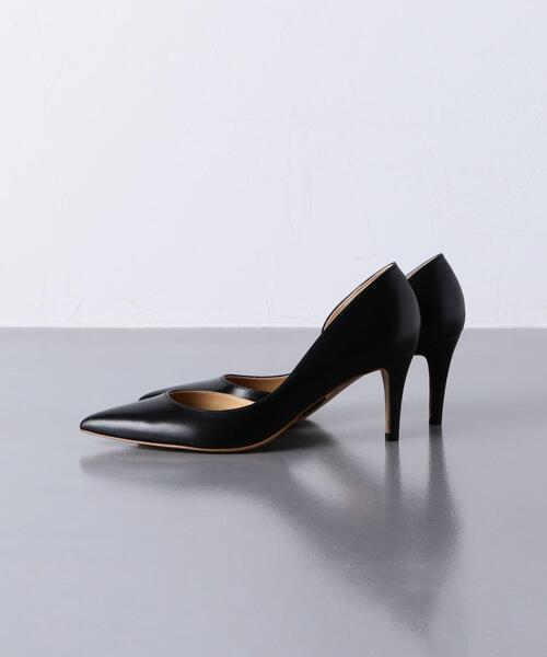 UNITED ARROWS（ユナイテッドアローズ）の「＜UNITED ARROWS＞ポインテッド サイドオープン パンプス（パンプス・レディース・ブラック/ナチュラル・38/35/36/37/35h/36h/37h）」の3枚目の写真