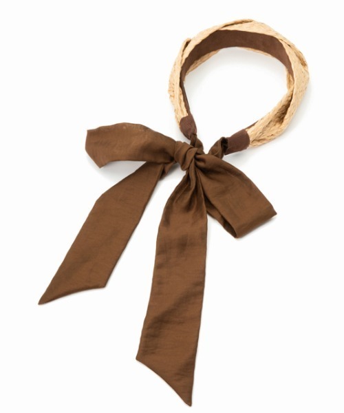 Casselini（キャセリーニ）の「LE VERNIS(ル・ベルニ)雑材リボンカチューシャ NEW（カチューシャ・レディース・ブラック/ブラウン・FREE）」の3枚目の写真