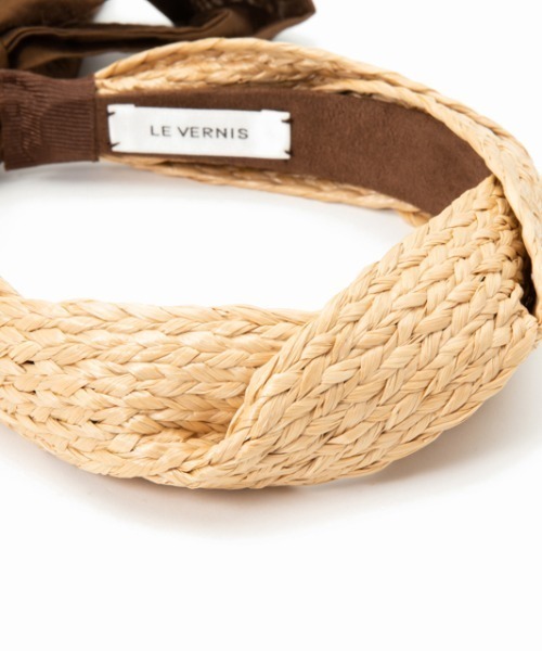 Casselini（キャセリーニ）の「LE VERNIS(ル・ベルニ)雑材リボンカチューシャ NEW（カチューシャ・レディース・ブラック/ブラウン・FREE）」の5枚目の写真