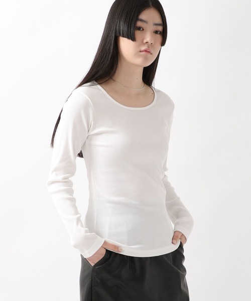 ALAND(エーランド)の「3.3Field Trip/RIBBED長袖T 2275858(Tシャツ/カットソー・レディース・アイボリー/ベージュ/カーキ/ブラック・FREE)」の4枚目の写真
