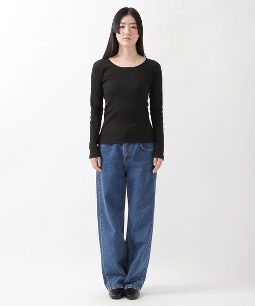 ALAND(エーランド)の「3.3Field Trip/RIBBED長袖T 2275858(Tシャツ/カットソー・レディース・アイボリー/ベージュ/カーキ/ブラック・FREE)」の6枚目の写真