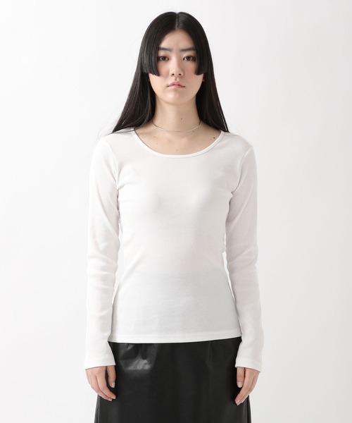 ALAND(エーランド)の「3.3Field Trip/RIBBED長袖T 2275858(Tシャツ/カットソー・レディース・アイボリー/ベージュ/カーキ/ブラック・FREE)」の11枚目の写真