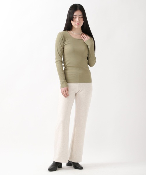 ALAND(エーランド)の「3.3Field Trip/RIBBED長袖T 2275858(Tシャツ/カットソー・レディース・アイボリー/ベージュ/カーキ/ブラック・FREE)」の12枚目の写真