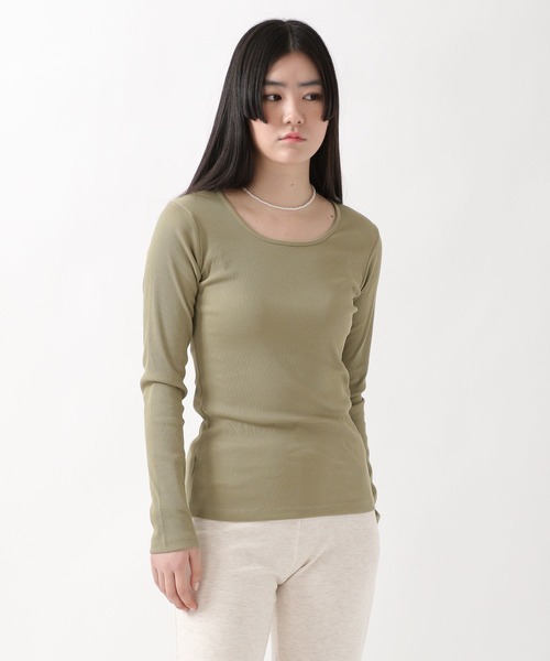 ALAND(エーランド)の「3.3Field Trip/RIBBED長袖T 2275858(Tシャツ/カットソー・レディース・アイボリー/ベージュ/カーキ/ブラック・FREE)」の14枚目の写真