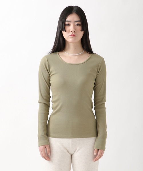 ALAND(エーランド)の「3.3Field Trip/RIBBED長袖T 2275858(Tシャツ/カットソー・レディース・アイボリー/ベージュ/カーキ/ブラック・FREE)」の15枚目の写真