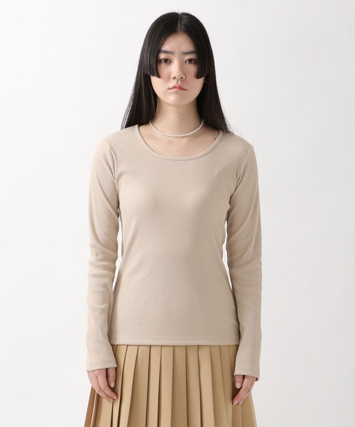ALAND(エーランド)の「3.3Field Trip/RIBBED長袖T 2275858(Tシャツ/カットソー・レディース・アイボリー/ベージュ/カーキ/ブラック・FREE)」の18枚目の写真