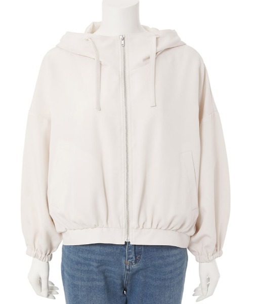 fifth（フィフス）の「ボリュームスリーブショートマウンテンパーカー（マウンテンパーカー・レディース・ブラック/アイボリー・M）」の7枚目の写真