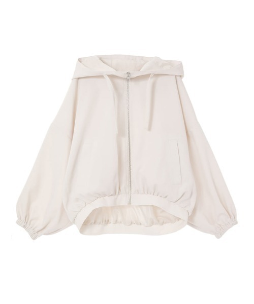 fifth（フィフス）の「ボリュームスリーブショートマウンテンパーカー（マウンテンパーカー・レディース・ブラック/アイボリー・M）」の8枚目の写真