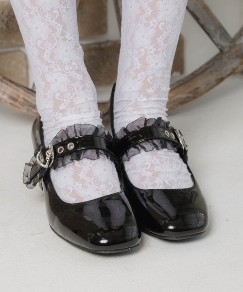 ROJITA（ロジータ）の「ハートバックルローヒール（その他シューズ・レディース・ブラック・38/36/37）」の10枚目の写真