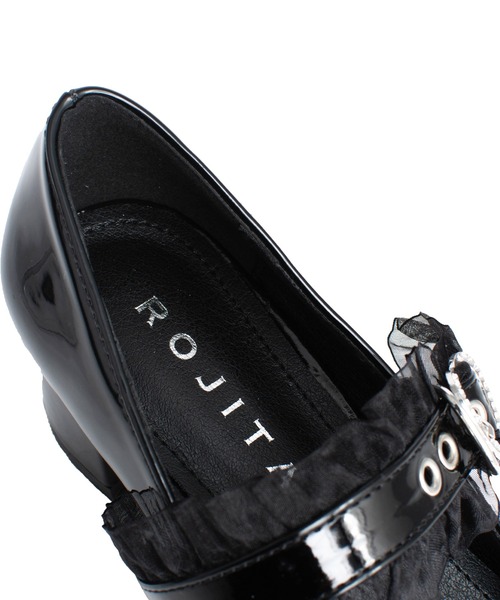 ROJITA（ロジータ）の「ハートバックルローヒール（その他シューズ・レディース・ブラック・38/36/37）」の4枚目の写真