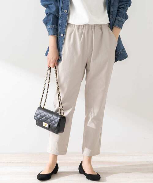 URBAN RESEARCH Sonny Label(アーバンリサーチサニーレーベル)の「ナチュラルストレッチコットンイージーパンツ(その他パンツ・レディース・ライトグレー/オフホワイト/ライトカーキ・FREE)」の2枚目の写真