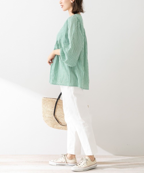 URBAN RESEARCH Sonny Label(アーバンリサーチサニーレーベル)の「ナチュラルストレッチコットンイージーパンツ(その他パンツ・レディース・ライトグレー/オフホワイト/ライトカーキ・FREE)」の18枚目の写真