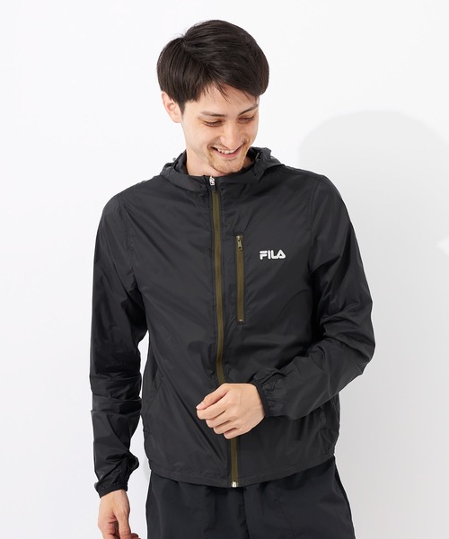 FILA(フィラ)の「【FILA:フィラ】ポケッタブルジャケット ユニセックス(ブルゾン・メンズ・ブラック/ブルー/グリーン・SMALL/MEDIUM/LARGE/X-LARGE)」の2枚目の写真