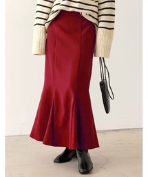 [低身長/高身長サイズ有]カットツイルウエストダーツマーメイドスカート