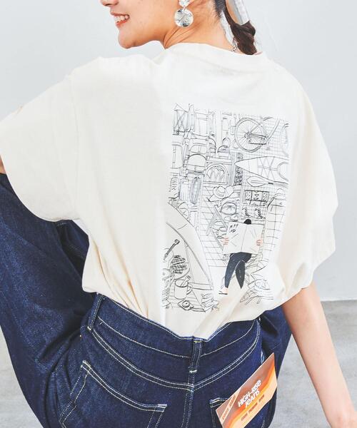 KELTY(ケルティ)の「KELTY(ケルティ)別注マウンテンイラストTシャツ#(WEB限定カラー)(Tシャツ/カットソー・レディース・ブラック/イエロー/ナチュラル/ロイヤルブルー・M/L)」の3枚目の写真