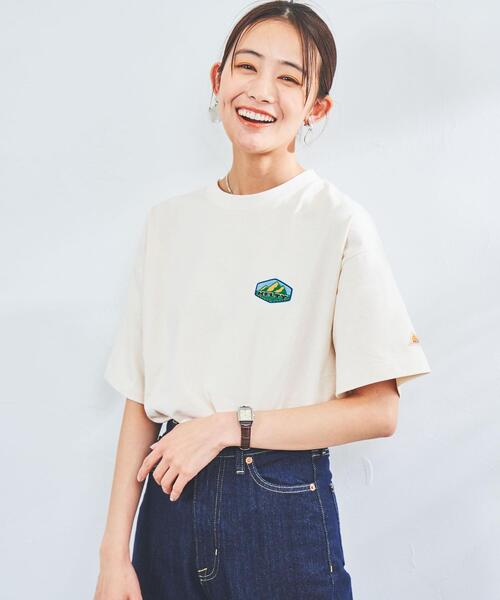 KELTY(ケルティ)の「KELTY(ケルティ)別注マウンテンイラストTシャツ#(WEB限定カラー)(Tシャツ/カットソー・レディース・ブラック/イエロー/ナチュラル/ロイヤルブルー・M/L)」の5枚目の写真