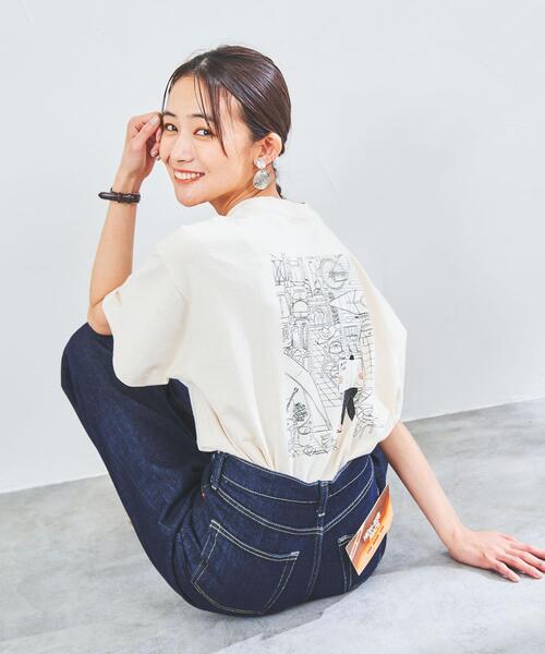 KELTY(ケルティ)の「KELTY(ケルティ)別注マウンテンイラストTシャツ#(WEB限定カラー)(Tシャツ/カットソー・レディース・ブラック/イエロー/ナチュラル/ロイヤルブルー・M/L)」の7枚目の写真