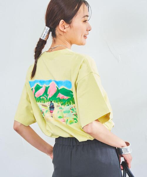 KELTY(ケルティ)の「KELTY(ケルティ)別注マウンテンイラストTシャツ#(WEB限定カラー)(Tシャツ/カットソー・レディース・ブラック/イエロー/ナチュラル/ロイヤルブルー・M/L)」の18枚目の写真