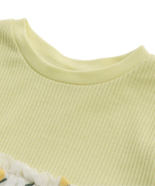 apres les cours（アプレレクール）の「WEB限定 レモンチュール切替チュニック（チュニック・キッズ・イエロー/サックスブルー・100/120/110/140/90/130/80）」の15枚目の写真