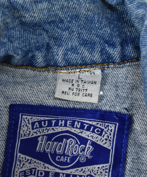 VINTAGE（ヴィンテージ）の「【ヴィンテージ古着】Hard Rock Cafe/ハードロックカフェ デニムジャケット（デニムジャケット・メンズ・ブルー・LARGE）」の2枚目の写真