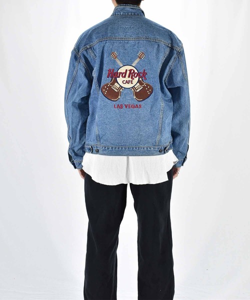 VINTAGE（ヴィンテージ）の「【ヴィンテージ古着】Hard Rock Cafe/ハードロックカフェ デニムジャケット（デニムジャケット・メンズ・ブルー・LARGE）」の5枚目の写真