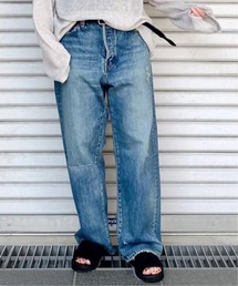 13OZデニムクラッシュダメージパンツ