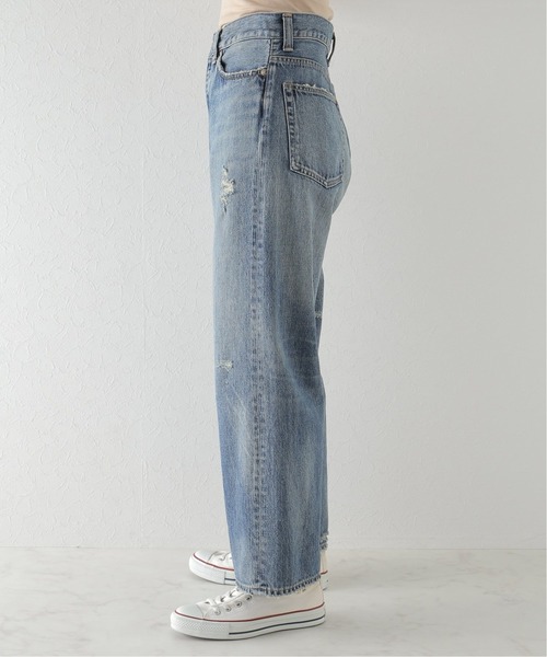 JOURNAL STANDARD LUXE（ジャーナルスタンダード　ラックス）の「13OZデニムクラッシュダメージパンツ（デニムパンツ・レディース・ブルー・SMALL/MEDIUM/LARGE）」の3枚目の写真