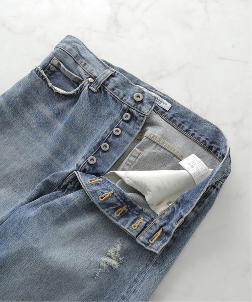 JOURNAL STANDARD LUXE（ジャーナルスタンダード　ラックス）の「13OZデニムクラッシュダメージパンツ（デニムパンツ・レディース・ブルー・SMALL/MEDIUM/LARGE）」の10枚目の写真