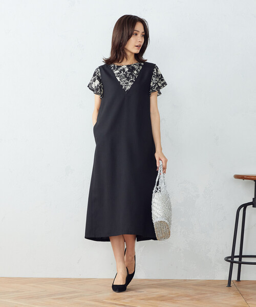 COMME CA ISM（コムサイズム）の「ジャンパードレス（ワンピース・レディース・カーキ/グレー/ブラック・MEDIUM/LARGE/SMALL）」の6枚目の写真