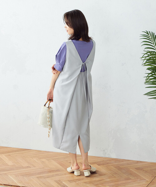 COMME CA ISM（コムサイズム）の「ジャンパードレス（ワンピース・レディース・カーキ/グレー/ブラック・MEDIUM/LARGE/SMALL）」の14枚目の写真