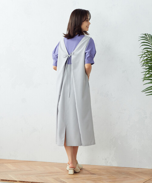 COMME CA ISM（コムサイズム）の「ジャンパードレス（ワンピース・レディース・カーキ/グレー/ブラック・MEDIUM/LARGE/SMALL）」の15枚目の写真