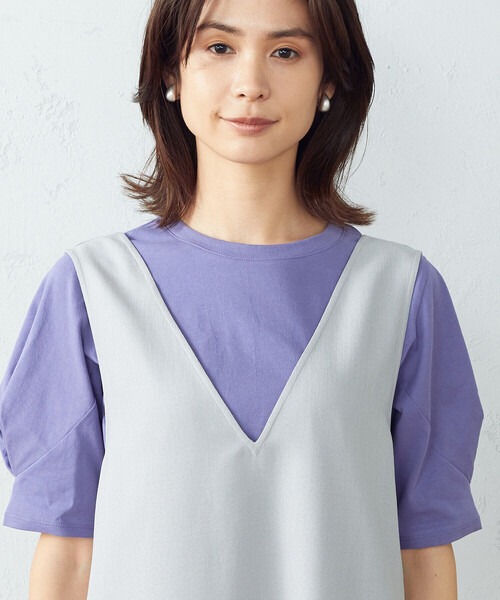 COMME CA ISM（コムサイズム）の「ジャンパードレス（ワンピース・レディース・カーキ/グレー/ブラック・MEDIUM/LARGE/SMALL）」の18枚目の写真