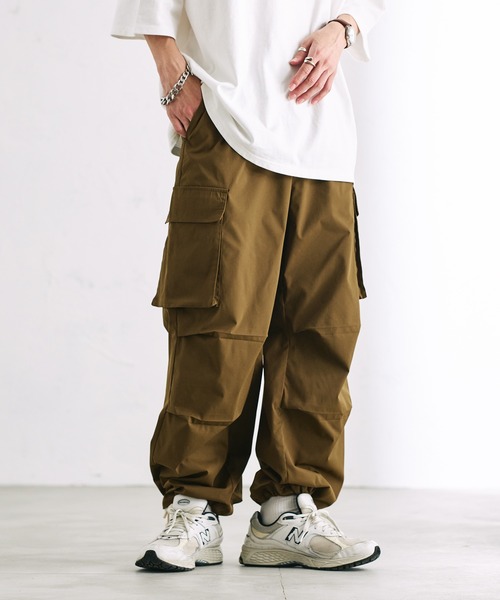 epnok(エプノック)の「ミリタリールーズカーゴパンツ(カーゴパンツ・メンズ・ライトグレー/ブラック/カーキブラウン/カーキ・SMALL/LARGE/MEDIUM)」の3枚目の写真