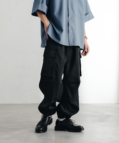 epnok(エプノック)の「ミリタリールーズカーゴパンツ(カーゴパンツ・メンズ・ライトグレー/ブラック/カーキブラウン/カーキ・SMALL/LARGE/MEDIUM)」の5枚目の写真