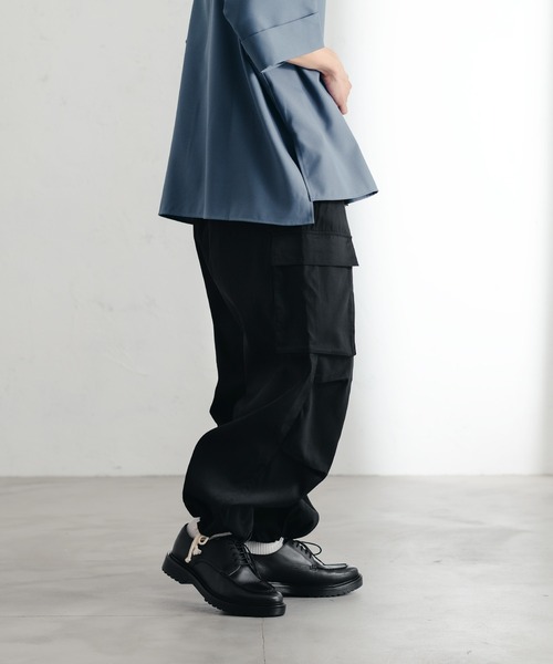 epnok(エプノック)の「ミリタリールーズカーゴパンツ(カーゴパンツ・メンズ・ライトグレー/ブラック/カーキブラウン/カーキ・SMALL/LARGE/MEDIUM)」の6枚目の写真