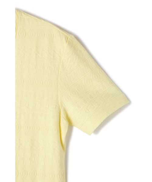 BLUE TORNADO（ブルートルネード）の「BLUE TORNADO∴リンクスジャガード半袖VネックTee（Tシャツ/カットソー・メンズ・ライトグリーン・M/L）」の11枚目の写真