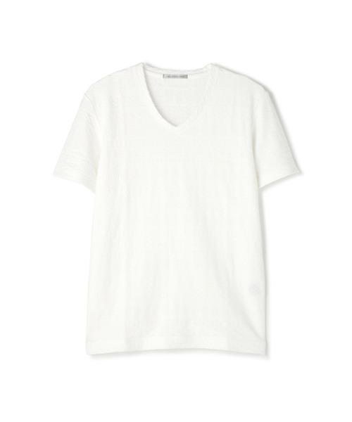 BLUE TORNADO（ブルートルネード）の「BLUE TORNADO∴リンクスジャガード半袖VネックTee（Tシャツ/カットソー・メンズ・ライトグリーン・M/L）」の14枚目の写真