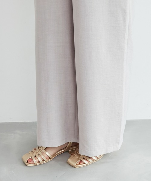 ROPE' PICNIC（ロペピクニック）の「バックフリルサロペット（サロペット/オーバーオール・レディース・ブラック/グレー系その他・38）」の10枚目の写真