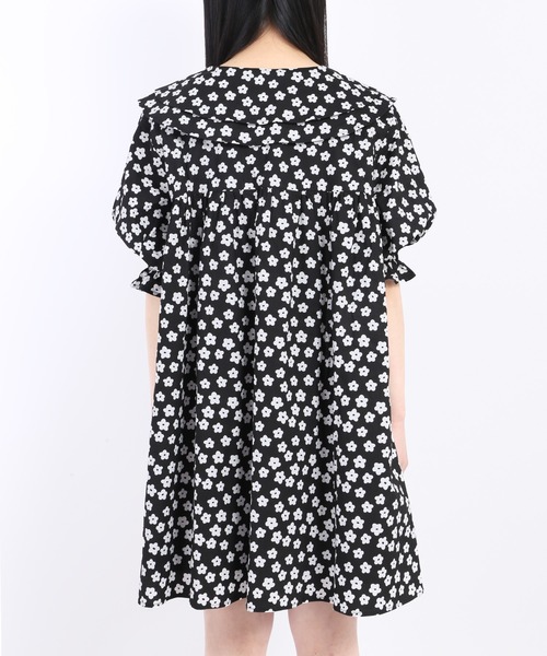 WC（ダブル シー）の「フラワーダブルカラーワンピース（ワンピース・レディース・ブラック/イエロー/グリーン・FREE）」の12枚目の写真