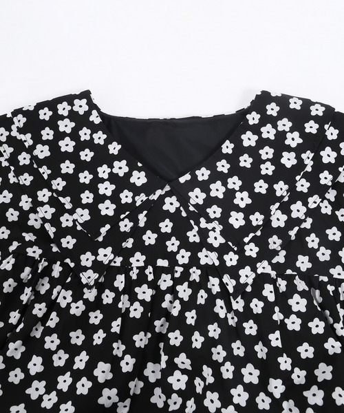 WC（ダブル シー）の「フラワーダブルカラーワンピース（ワンピース・レディース・ブラック/イエロー/グリーン・FREE）」の14枚目の写真