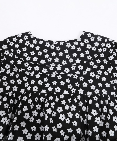 WC（ダブル シー）の「フラワーダブルカラーワンピース（ワンピース・レディース・ブラック/イエロー/グリーン・FREE）」の15枚目の写真
