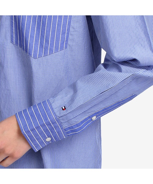 TOMMY HILFIGER（トミーヒルフィガー）の「ストライプオーバーサイズシャツ（シャツ/ブラウス・レディース・マルチ・32inch/34inch/36inch/38inch）」の8枚目の写真