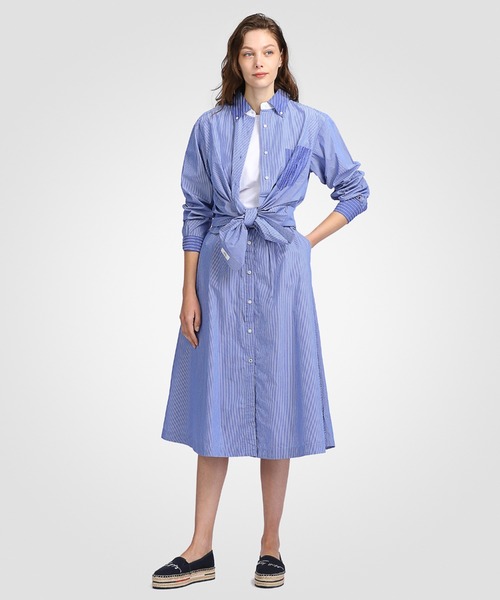 TOMMY HILFIGER（トミーヒルフィガー）の「ストライプオーバーサイズシャツ（シャツ/ブラウス・レディース・マルチ・32inch/34inch/36inch/38inch）」の10枚目の写真