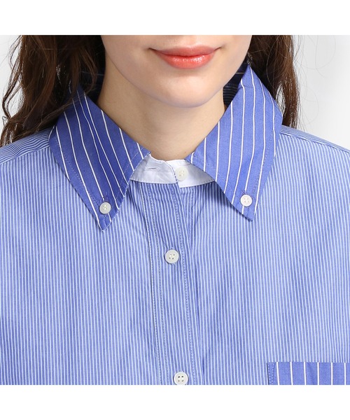 TOMMY HILFIGER（トミーヒルフィガー）の「ストライプオーバーサイズシャツ（シャツ/ブラウス・レディース・マルチ・32inch/34inch/36inch/38inch）」の3枚目の写真