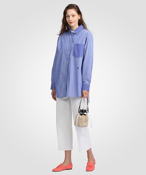 TOMMY HILFIGER（トミーヒルフィガー）の「ストライプオーバーサイズシャツ（シャツ/ブラウス・レディース・マルチ・32inch/34inch/36inch/38inch）」の9枚目の写真