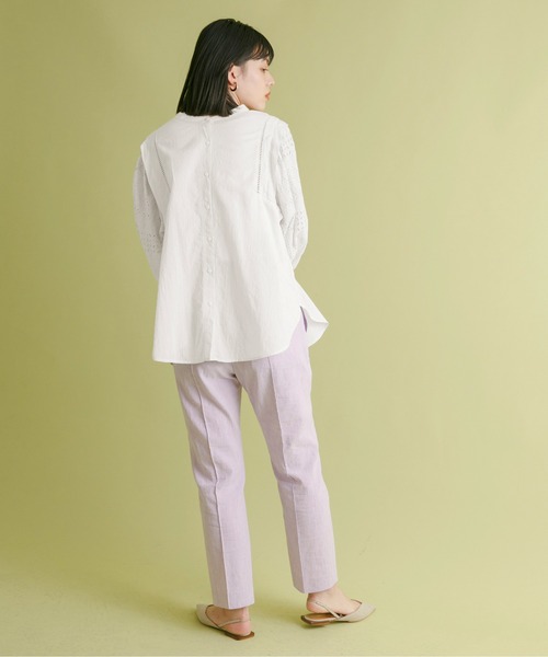 Eimee Law(エイミーロウ)の「カットレース ボリュームスリーブブラウス(シャツ/ブラウス・レディース・オフホワイト/グリーン/ブラック・38)」の15枚目の写真
