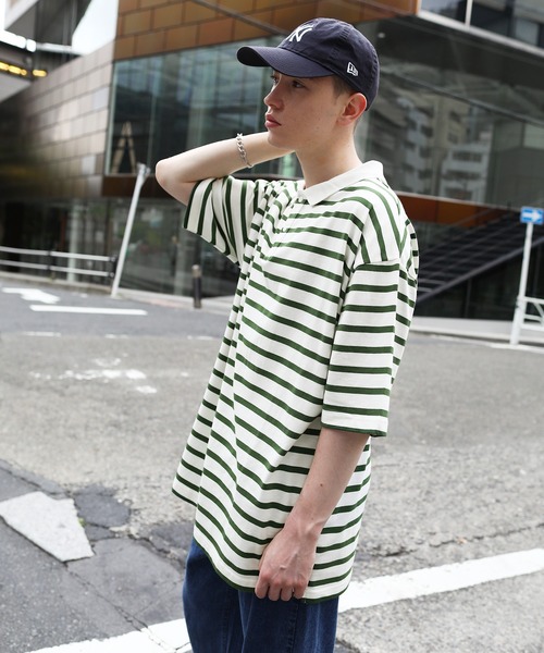 MSG（エムエスジー）の「レトロボーダー ポロシャツ（ポロシャツ