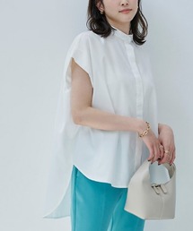 UR'S | ﾊﾞﾝﾄﾞｶﾗｰﾉｰｽﾘｰﾌﾞｼｬﾂ(シャツ/ブラウス)