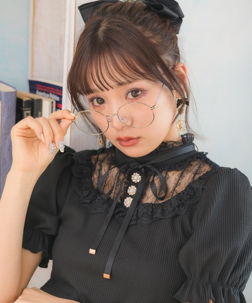 ROJITA（ロジータ）の「デコルテレーステレコTOPS（Tシャツ/カットソー・レディース・ホワイト/ブラック/ピンク/ミント・FREE）」の18枚目の写真